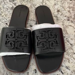 Tory Burch Ines Slide- Perfect Black, Size 8.5, brand new in box